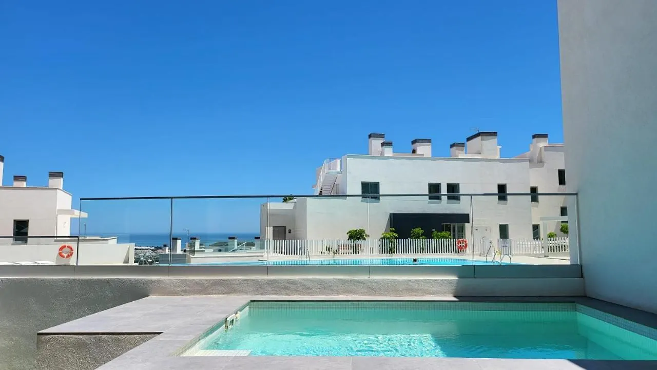 马拉加High End Large Ground Floor With Luxury Private Pool And Sea Views公寓 西班牙