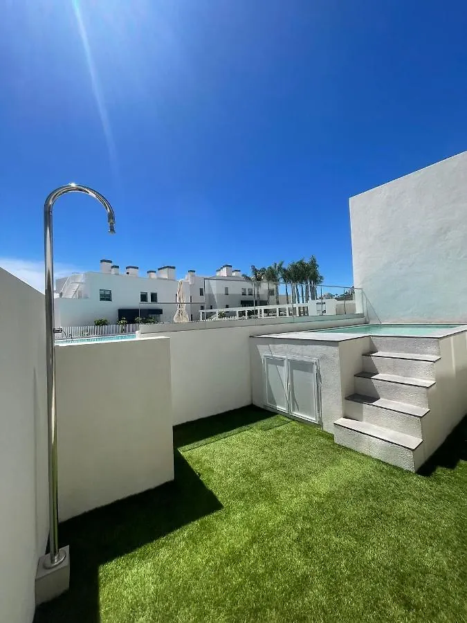 马拉加High End Large Ground Floor With Luxury Private Pool And Sea Views公寓 马拉加